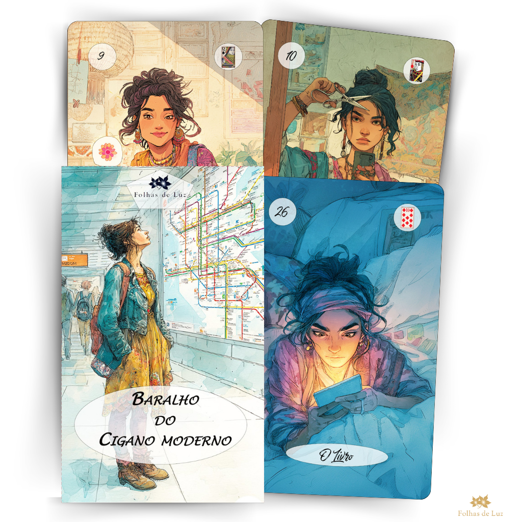 Caixa e cartas do Baralho do Cigano Moderno