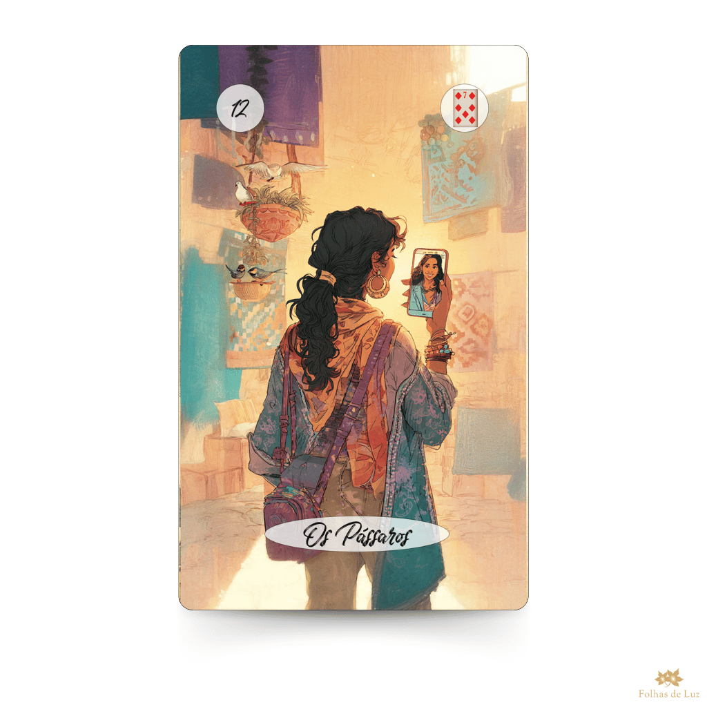Carta 12 - Os Pássaros, do Baralho do Cigano Moderno